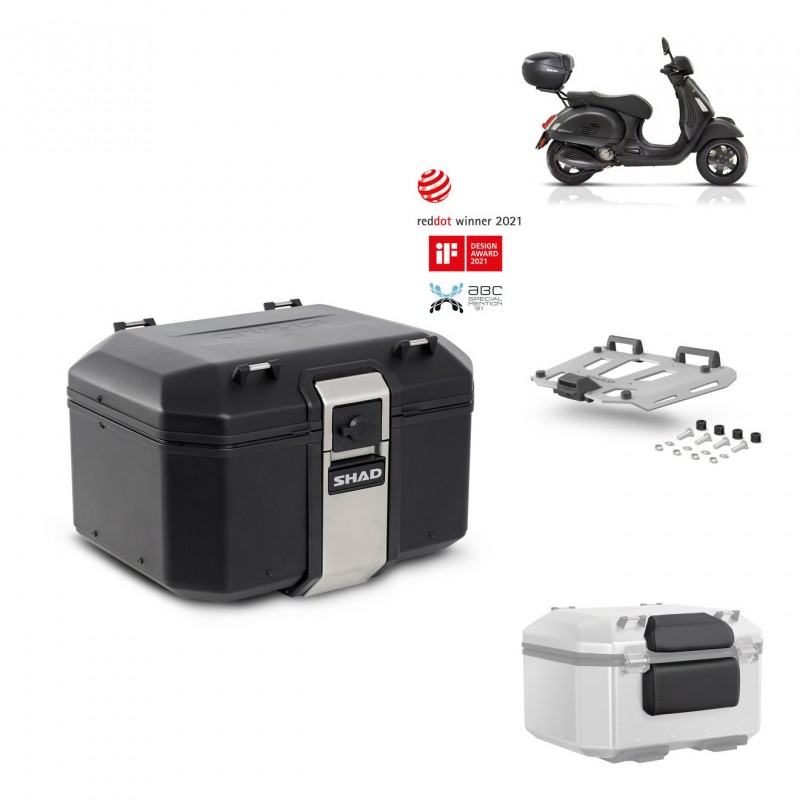 SHAD Baul trasero + parrilla soporte montaje accesorios TR48 TERRA BLACK EDITION KIT-452593