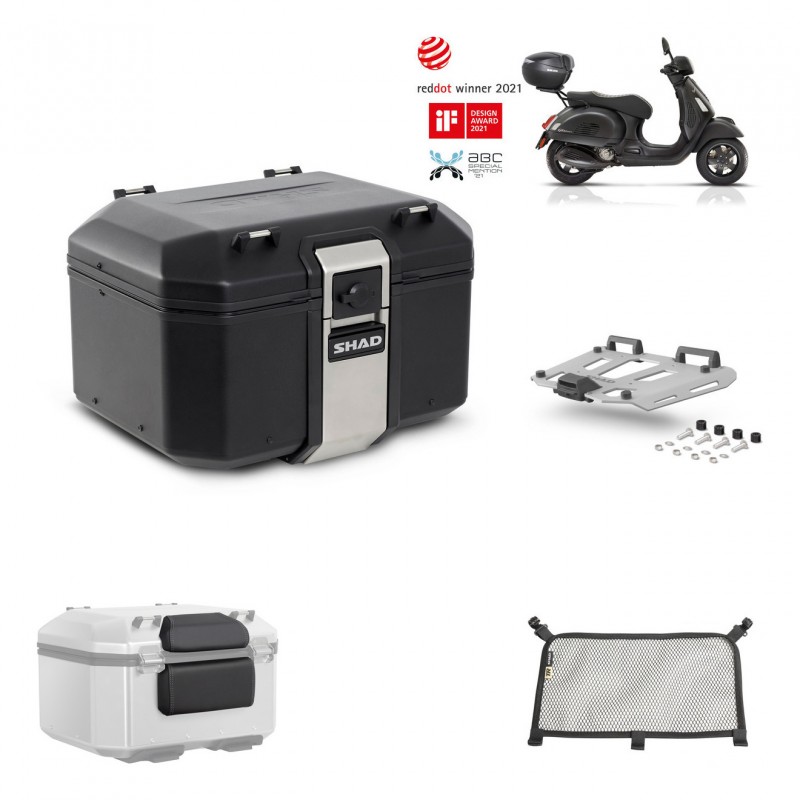 SHAD Baul trasero + parrilla soporte montaje accesorios TR48 TERRA BLACK EDITION KIT-452595