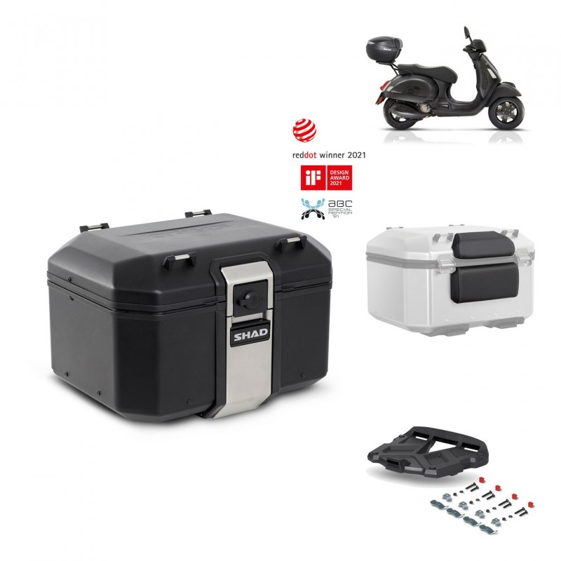 SHAD Baul trasero + parrilla soporte montaje accesorios TR48 TERRA BLACK EDITION KIT-452608