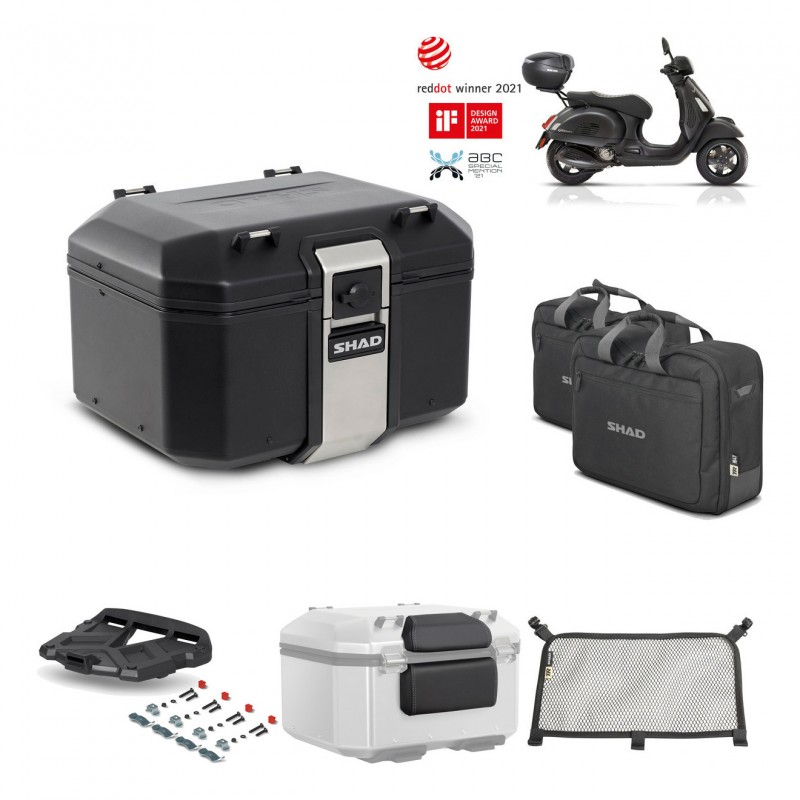 SHAD Baul trasero + parrilla soporte montaje accesorios TR48 TERRA BLACK EDITION KIT-452614