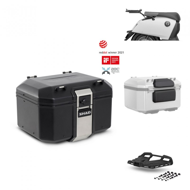 SHAD Baul trasero + parrilla soporte montaje accesorios TR48 TERRA BLACK EDITION KIT-452624