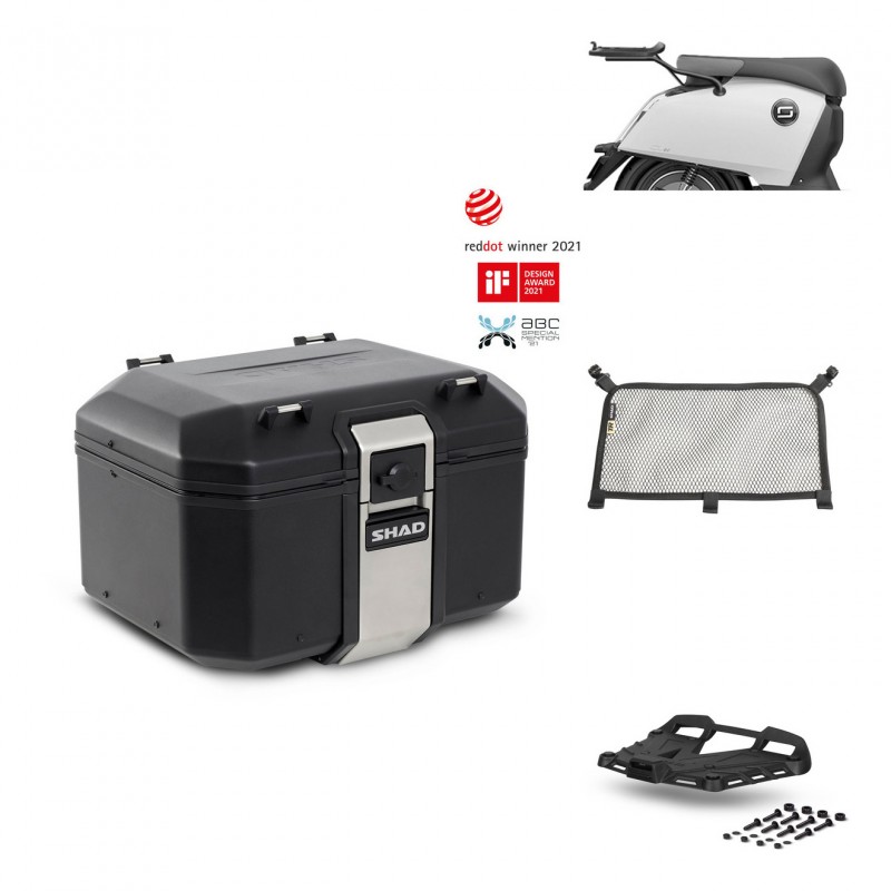 SHAD Baul trasero + parrilla soporte montaje accesorios TR48 TERRA BLACK EDITION KIT-452625