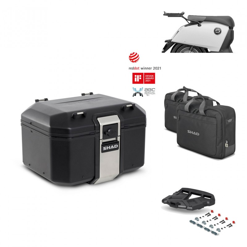 SHAD Rear trunk + grill mounting bracket accessories TR48 TERRA BLACK EDITION KIT-452634