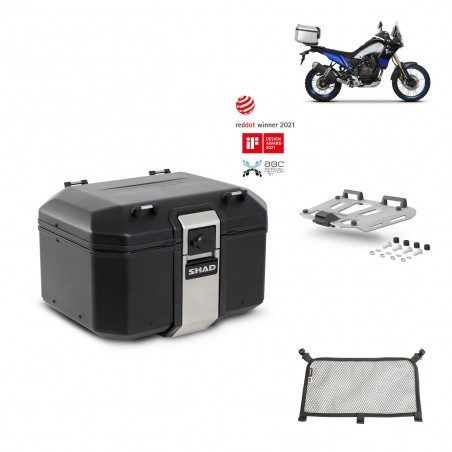SHAD Baul trasero + parrilla soporte montaje accesorios TR48 TERRA BLACK EDITION KIT-452663