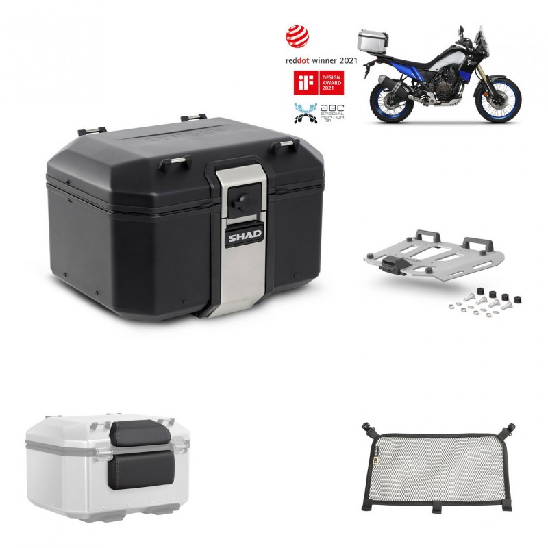 SHAD Baul trasero + parrilla soporte montaje accesorios TR48 TERRA BLACK EDITION KIT-452664