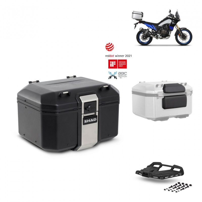 SHAD Baul trasero + parrilla soporte montaje accesorios TR48 TERRA BLACK EDITION KIT-452670