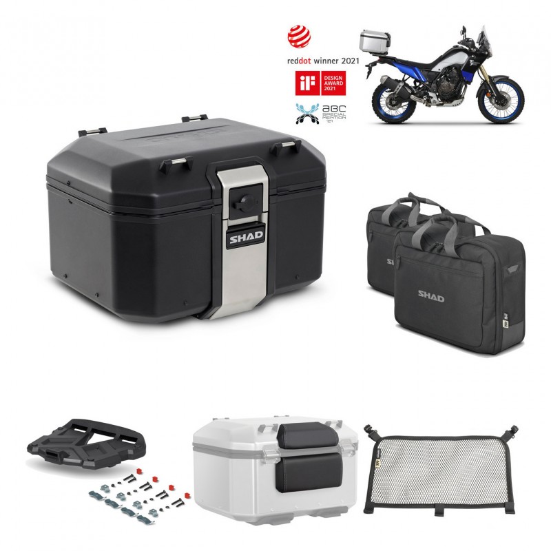 SHAD Baul trasero + parrilla soporte montaje accesorios TR48 TERRA BLACK EDITION KIT-452683