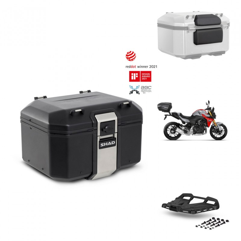 SHAD Baul trasero + parrilla soporte montaje accesorios TR48 TERRA BLACK EDITION KIT-452693