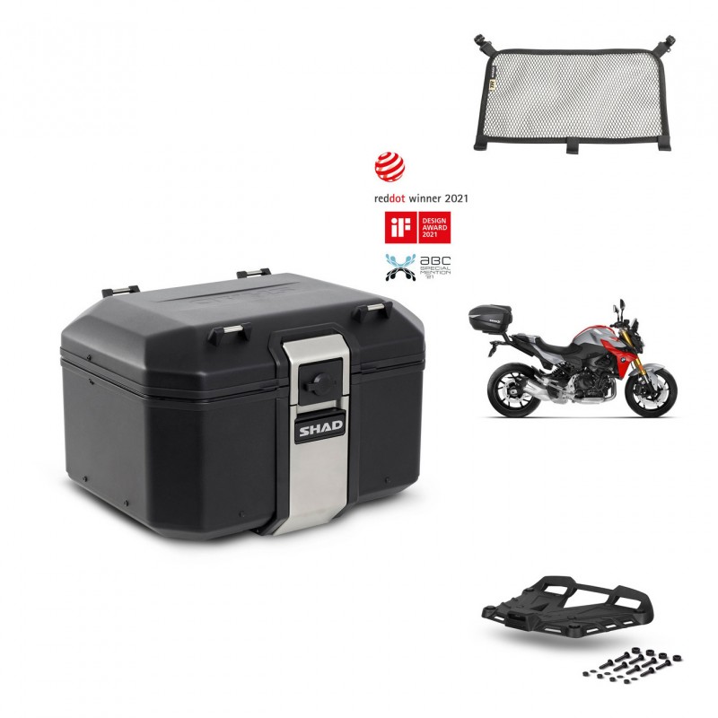 SHAD Baul trasero + parrilla soporte montaje accesorios TR48 TERRA BLACK EDITION KIT-452694