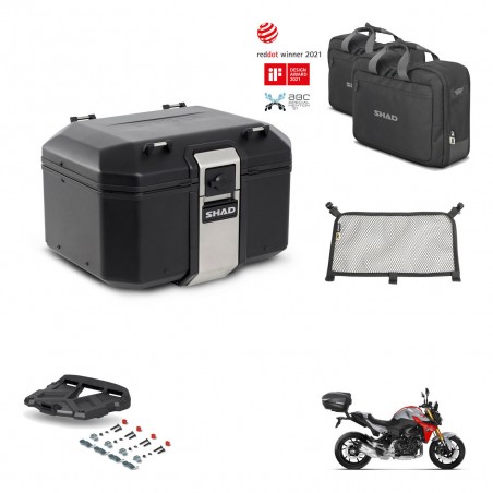 SHAD Baul trasero + parrilla soporte montaje accesorios TR48 TERRA BLACK EDITION KIT-452705