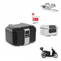 SHAD Rear trunk + mounting bracket grill accessories TR48 TERRA BLACK EDITION KIT-452777