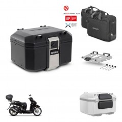 SHAD Rear trunk + mounting bracket grill accessories TR48 TERRA BLACK EDITION KIT-452781