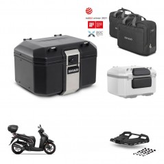 SHAD Rear trunk + mounting bracket grill accessories TR48 TERRA BLACK EDITION KIT-452812