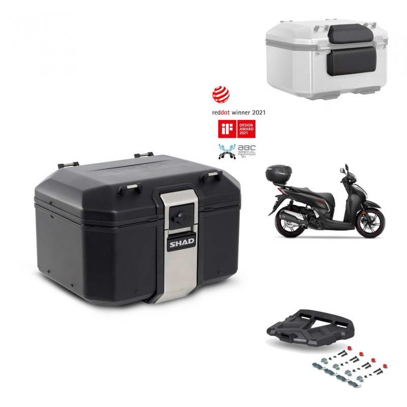 SHAD Baul trasero + parrilla soporte montaje accesorios TR48 TERRA BLACK EDITION KIT-452815