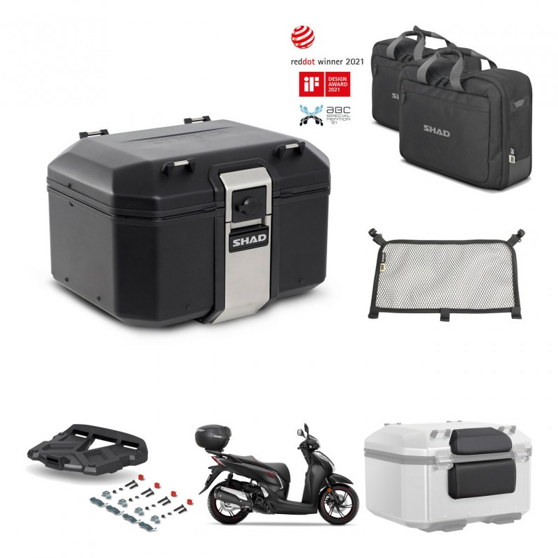 SHAD Baul trasero + parrilla soporte montaje accesorios TR48 TERRA BLACK EDITION KIT-452821