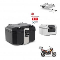 SHAD Rear trunk + mounting bracket grill accessories TR48 TERRA BLACK EDITION KIT-452846
