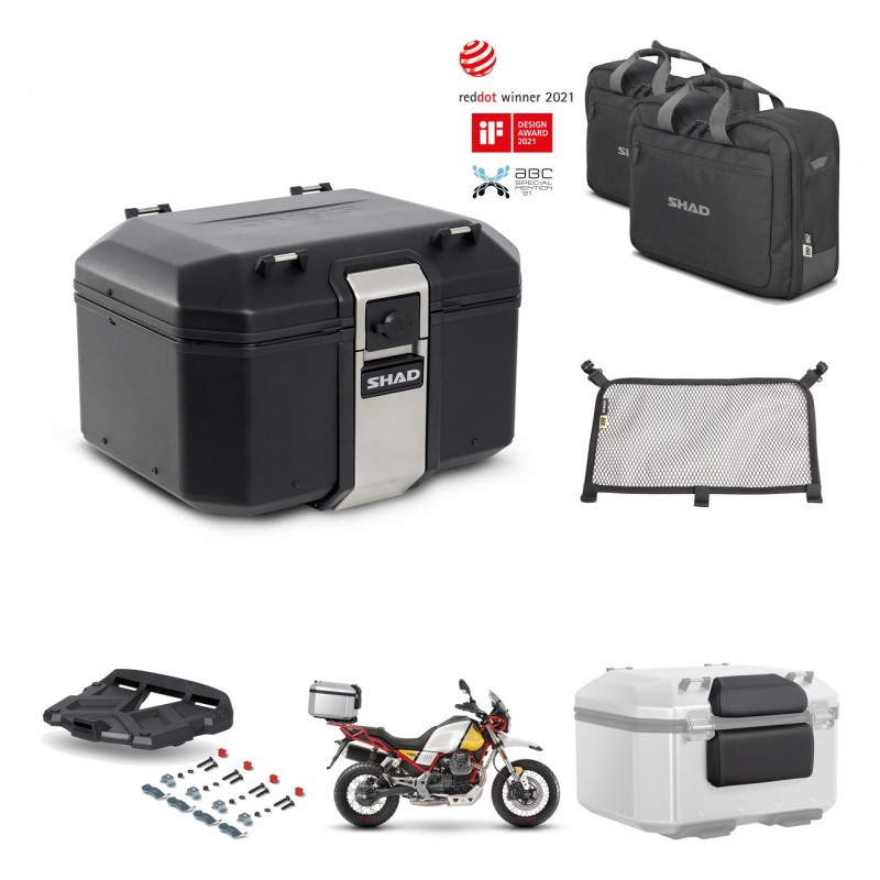 SHAD Baul trasero + parrilla soporte montaje accesorios TR48 TERRA BLACK EDITION KIT-452867