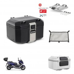 SHAD Rear trunk + mounting bracket grill accessories TR48 TERRA BLACK EDITION KIT-452917