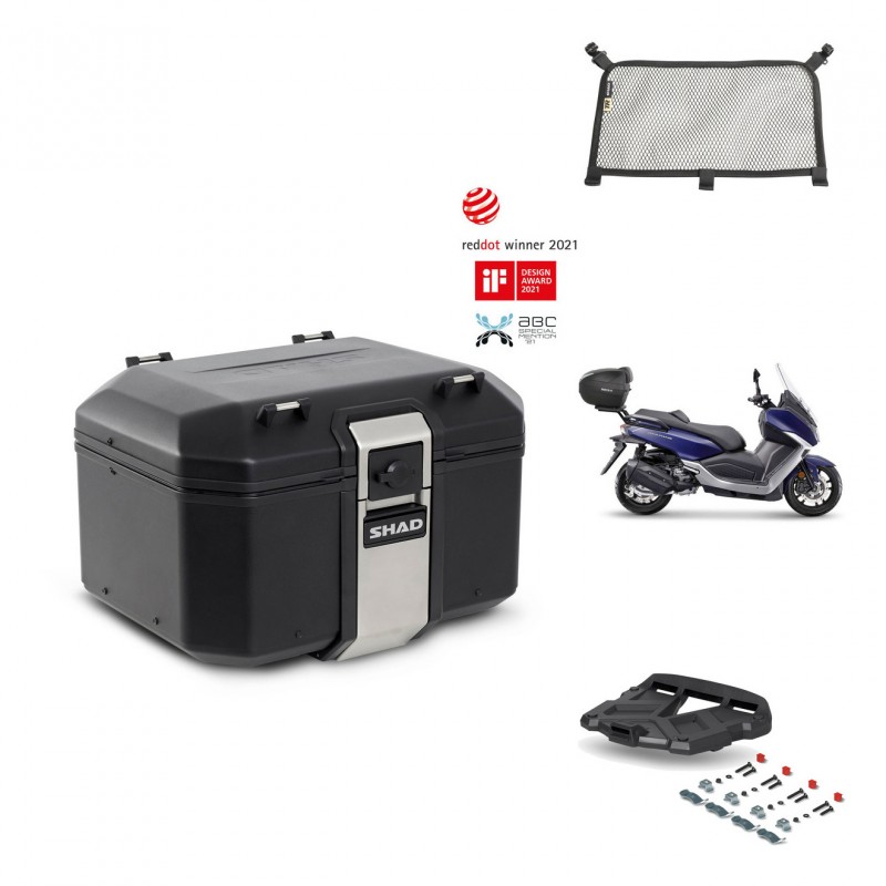 SHAD Baul trasero + parrilla soporte montaje accesorios TR48 TERRA BLACK EDITION KIT-452931