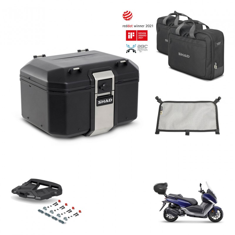 SHAD Rear trunk + grill mounting bracket accessories TR48 TERRA BLACK EDITION KIT-452935
