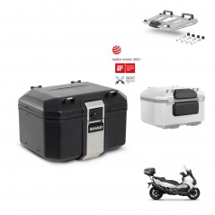 SHAD Rear trunk + mounting bracket grill accessories TR48 TERRA BLACK EDITION KIT-452938