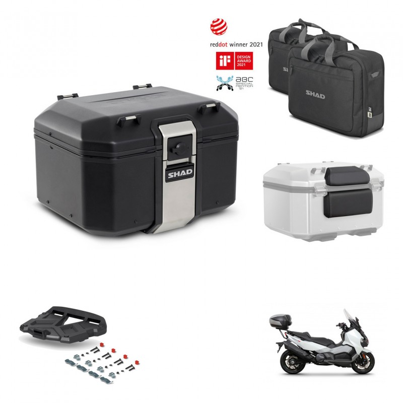 SHAD Rear trunk + grill mounting bracket accessories TR48 TERRA BLACK EDITION KIT-452957
