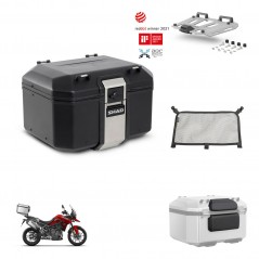 SHAD Rear trunk + mounting bracket grill accessories TR48 TERRA BLACK EDITION KIT-452963