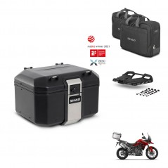SHAD Baul trasero + soporte montaje parrilla accesorios TR48 TERRA BLACK EDITION KIT-452972