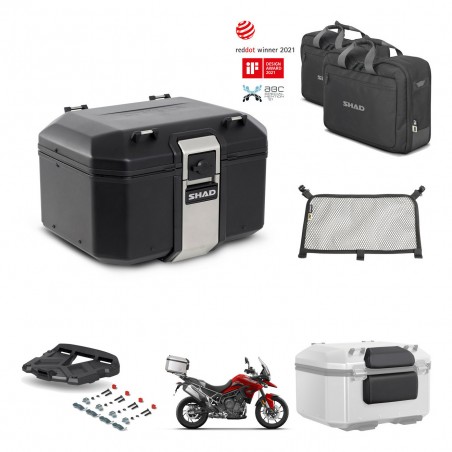 SHAD Baul trasero + parrilla soporte montaje accesorios TR48 TERRA BLACK EDITION KIT-452982