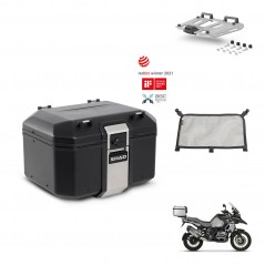 SHAD Baul trasero + soporte montaje parrilla accesorios TR48 TERRA BLACK EDITION KIT-452985
