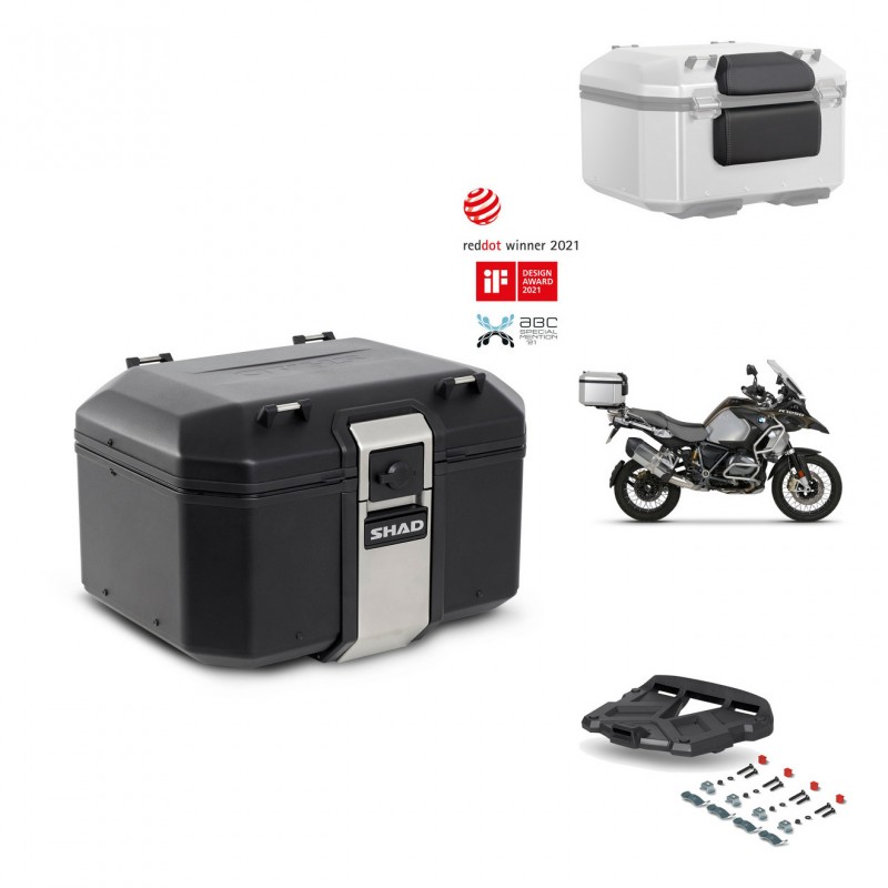 SHAD Baul trasero + parrilla soporte montaje accesorios TR48 TERRA BLACK EDITION KIT-452999