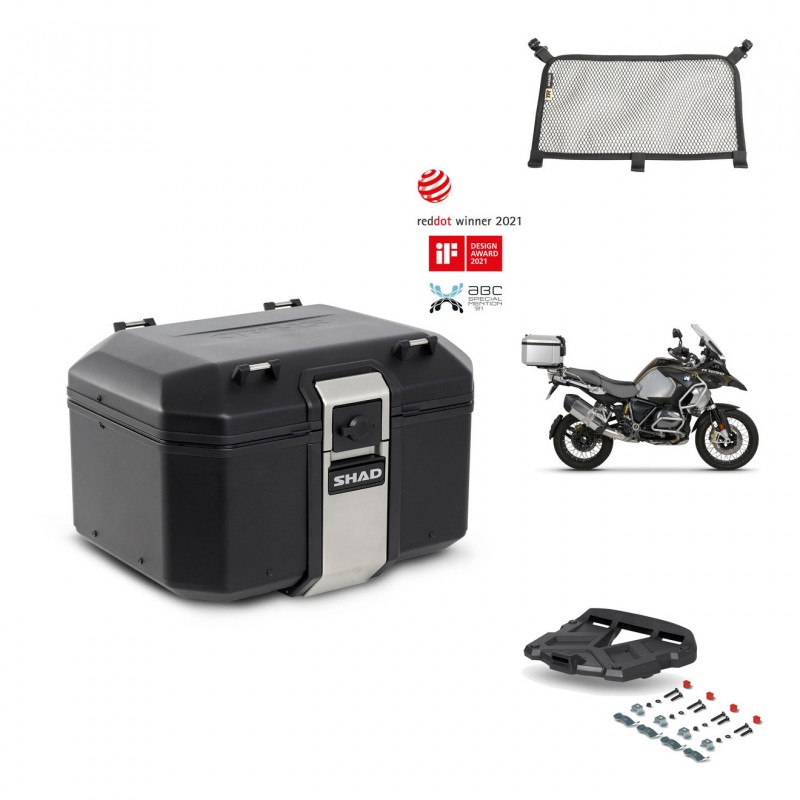 SHAD Baul trasero + parrilla soporte montaje accesorios TR48 TERRA BLACK EDITION KIT-453000