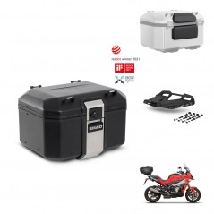 SHAD Rear trunk + mounting bracket grill accessories TR48 TERRA BLACK EDITION KIT-453015