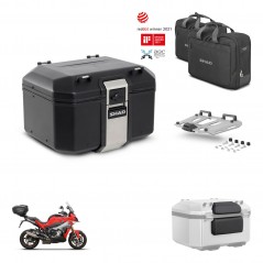SHAD Baul trasero + soporte montaje parrilla accesorios TR48 TERRA BLACK EDITION KIT-453034
