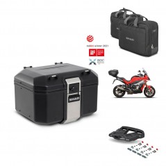 SHAD Baul trasero + parrilla soporte montaje accesorios TR48 TERRA BLACK EDITION KIT-453048