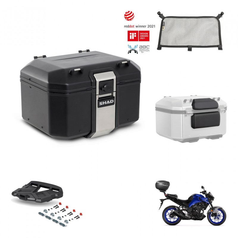 SHAD Rear trunk + grill mounting bracket accessories TR48 TERRA BLACK EDITION KIT-453070