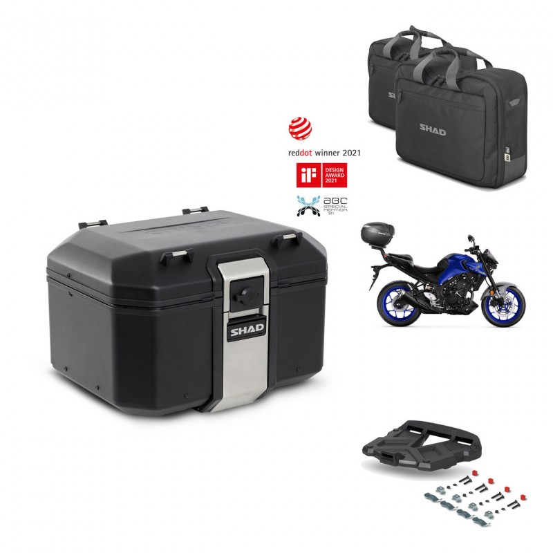 SHAD Rear trunk + grill mounting bracket accessories TR48 TERRA BLACK EDITION KIT-453071