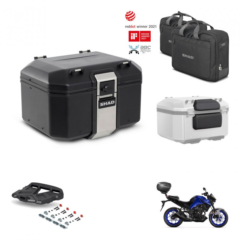 SHAD Rear trunk + grill mounting bracket accessories TR48 TERRA BLACK EDITION KIT-453072