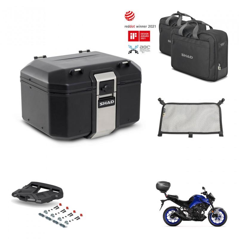 SHAD Rear trunk + grill mounting bracket accessories TR48 TERRA BLACK EDITION KIT-453073