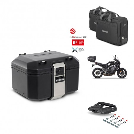 SHAD Baul trasero + parrilla soporte montaje accesorios TR48 TERRA BLACK EDITION KIT-453094