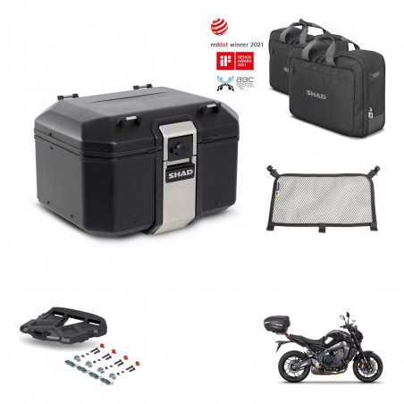 SHAD Baul trasero + parrilla soporte montaje accesorios TR48 TERRA BLACK EDITION KIT-453096