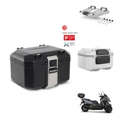 SHAD Rear trunk + mounting bracket grill accessories TR48 TERRA BLACK EDITION KIT-453099