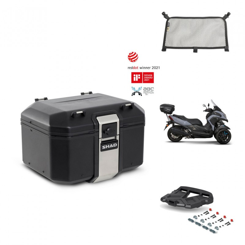 SHAD Baul trasero + parrilla soporte montaje accesorios TR48 TERRA BLACK EDITION KIT-453115