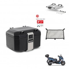 SHAD Rear trunk + mounting bracket grill accessories TR48 TERRA BLACK EDITION KIT-453123