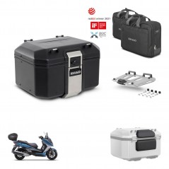SHAD Rear trunk + mounting bracket grill accessories TR48 TERRA BLACK EDITION KIT-453126