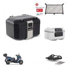 SHAD Rear trunk + mounting bracket grill accessories TR48 TERRA BLACK EDITION KIT-453132
