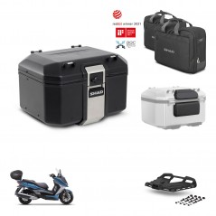 SHAD Rear trunk + mounting bracket grill accessories TR48 TERRA BLACK EDITION KIT-453134