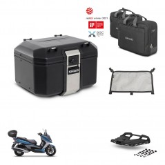 SHAD Baul trasero + soporte montaje parrilla accesorios TR48 TERRA BLACK EDITION KIT-453135