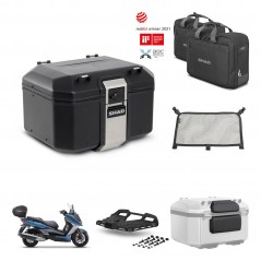 SHAD Rear trunk + mounting bracket grill accessories TR48 TERRA BLACK EDITION KIT-453136