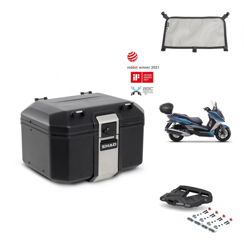 SHAD Baul trasero + parrilla soporte montaje accesorios TR48 TERRA BLACK EDITION KIT-453138